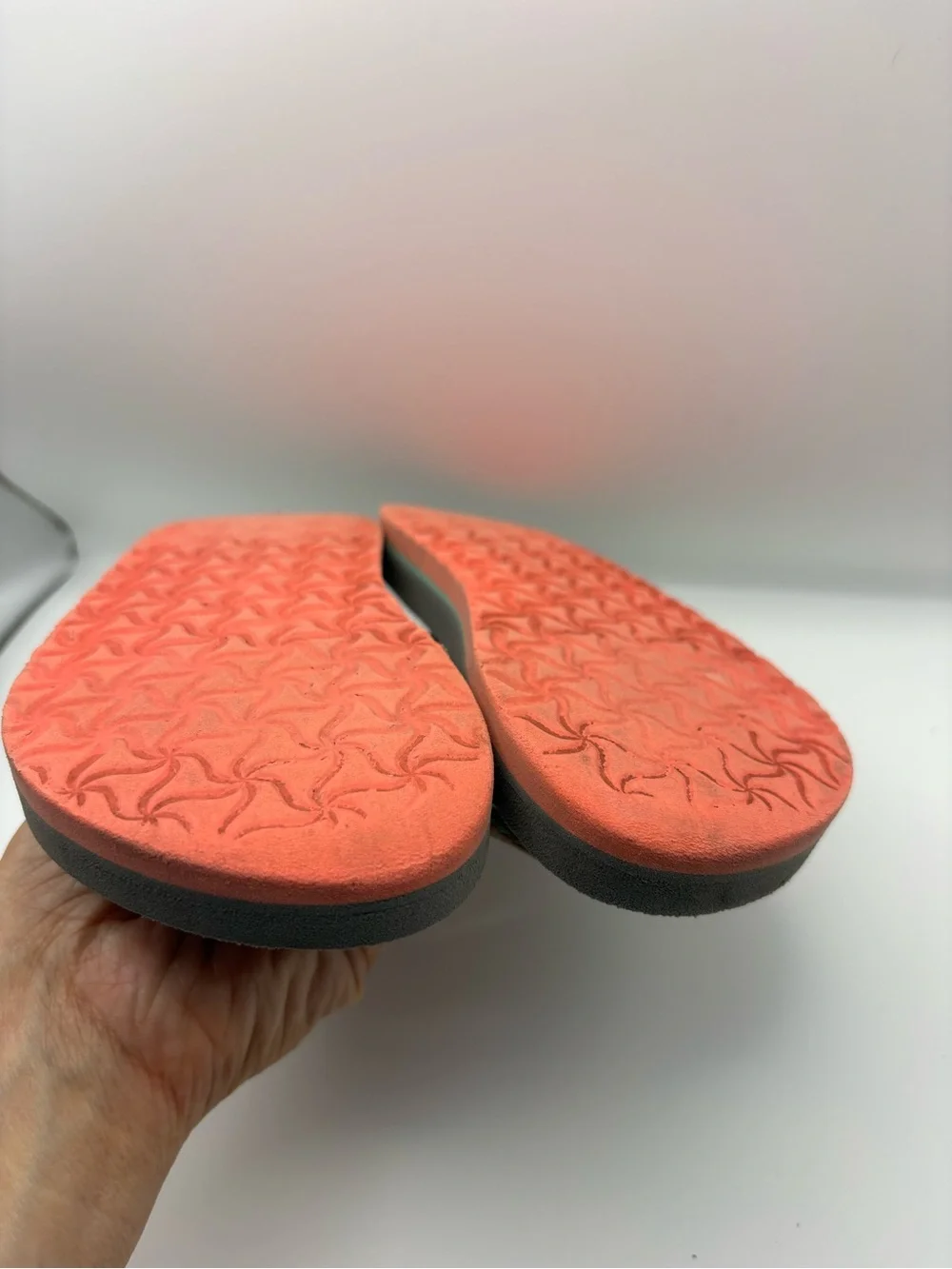 Teva Kids Olive Green and Coral Cross-Strap Sandals